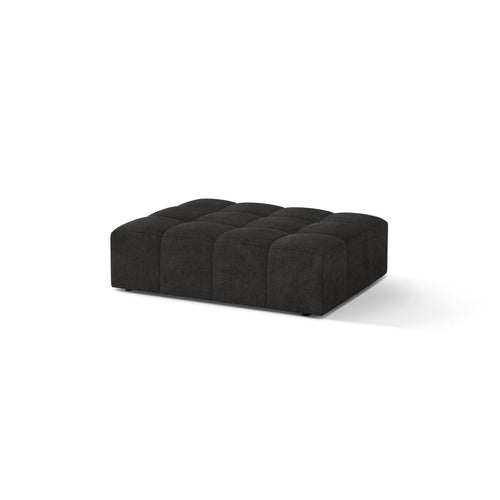 Cosmopolitan Design - Poef Chicago chenille donkergrijs - 84x102x42cm