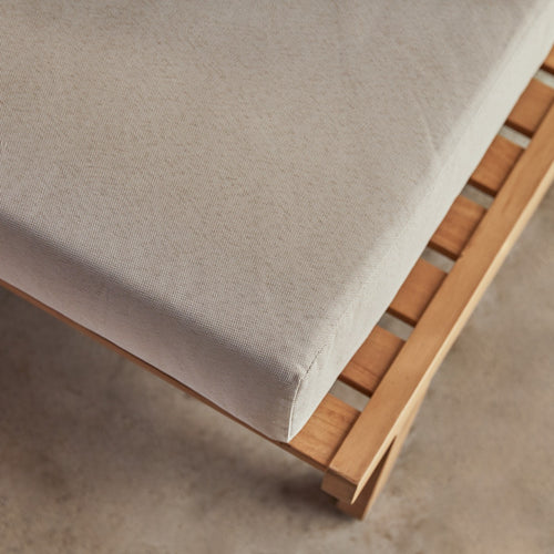 Tikamoon 2-zitstuinbankje van massief teakhout - Wit - vtwonen shop