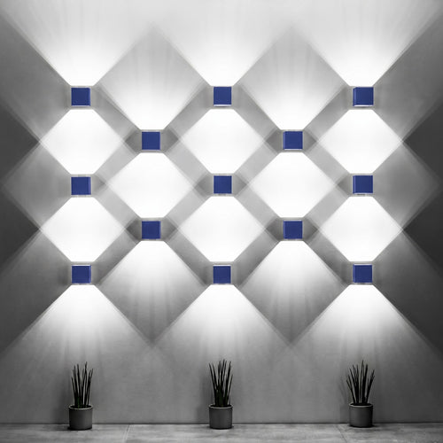 Sollux Lighting Wandlamp QUAD 1 ultramarijn - 10x12x10cm