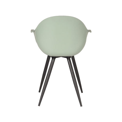 LABEL51 Eetkamerstoel Luca - Groen Kunststof - Set van 4