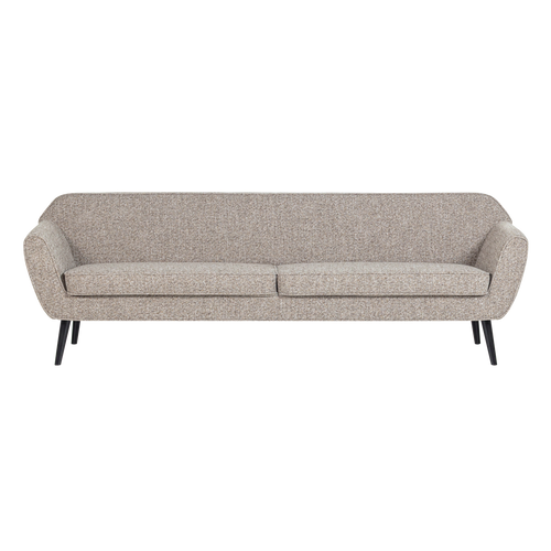 WOOOD XL bank Rocco 230 cm - Geweven Stof - Bruin Melange