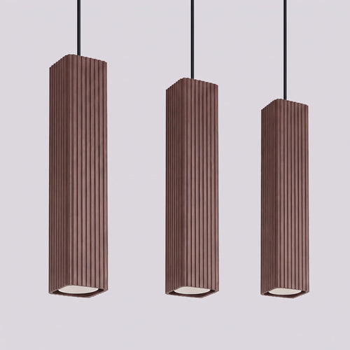 Sollux Lighting Hanglamp RAYO 3L bruin - 45x6x98cm