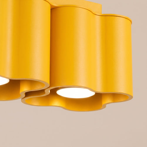 Sollux Lighting Plafondlamp OVIO 2 geel GU10 - 24,5x12x12cm