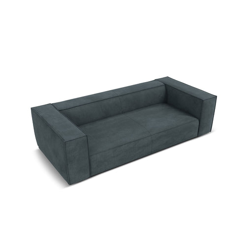 Cosmopolitan Design - Bank Turin 3-zits, structurele stof blauw grijs - 100x227x68cm