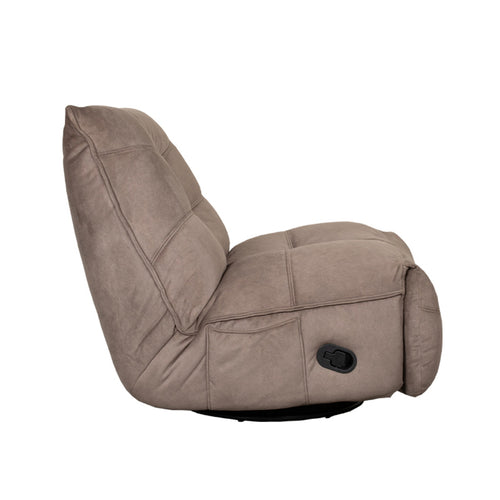 LABEL51 Relaxfauteuil Take It Easy - Taupe Stof - Draaibaar - vtwonen shop