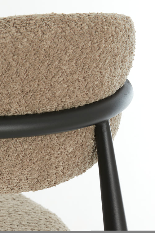 Light & Living eetkamerstoel ENIOLA - 54x52x76cm - bruin - Set van 2