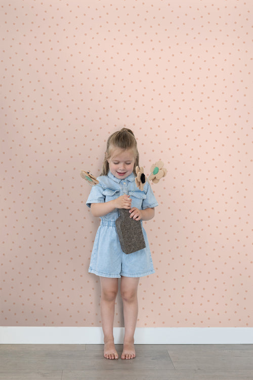 ESTAhome behang stippen roze - 53 cm x 10.05 m - 139723 - vtwonen shop