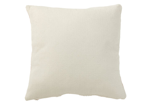 J-Line kussen Geo - textiel - wit/lichtroze - vtwonen shop