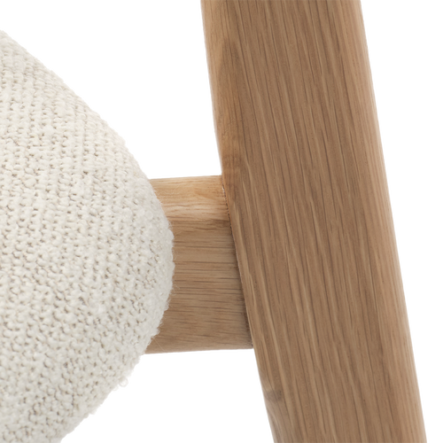 Olivine Eline Eetkamerstoel Bouclé Wit