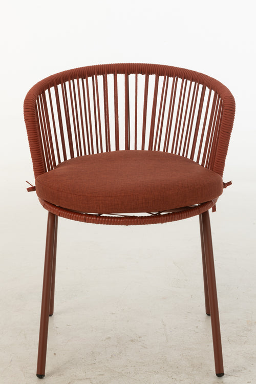 J-Line stoel Toa - metaal/koord - rood