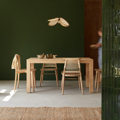 Tikamoon Rechthoekige tafel in massief eiken voor 4/6 personen - Naturel - vtwonen shop