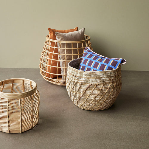 Hübsch manden Luna - rotan - ø34xh30, ø44xh34cm