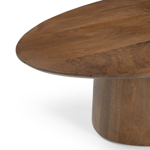 Giga Meubel Salontafel Nara - Organisch Donkerbruin Hout - 110x70x33cm