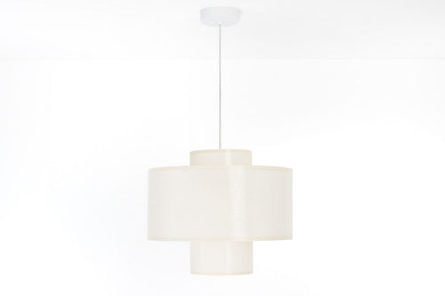 bpskoncept hanglamp Twin - crème - Ø35 cm