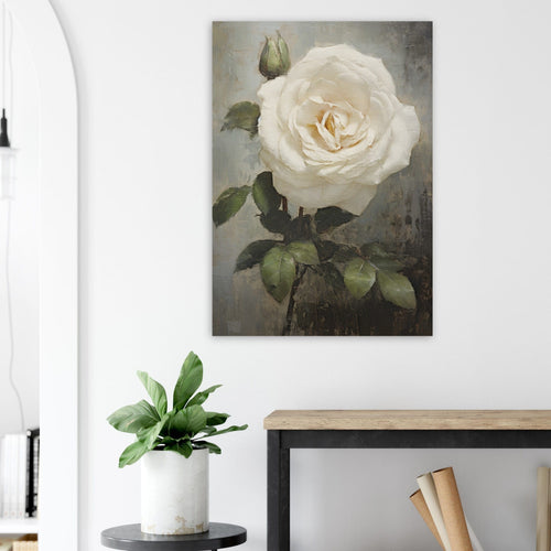 Artfulprints  White rose   poster 30x40 cm - vtwonen shop