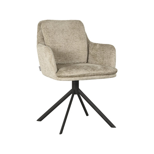 LABEL51 Eetkamerstoel Joy - Beige - Zithoogte 49cm