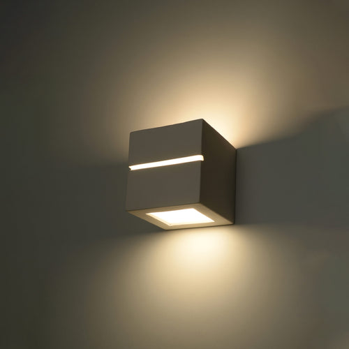 Sollux Lighting Wandlamp keramiek LEO LINE - 14x14x14cm