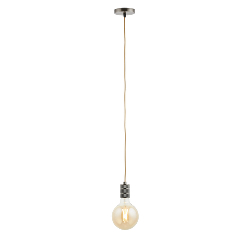 Lighto - Pendel Brons - Inclusief Lichtbron Goud - Retro - 1.5m Snoer - Met Plafondkap