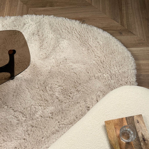 Interieur05 organisch vloerkleed Furr - beige - 290 x 200 cm
