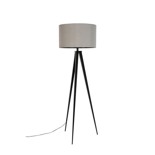 Zuiver Tripod Vloerlamp Met Driepoot Zwart/Grijs