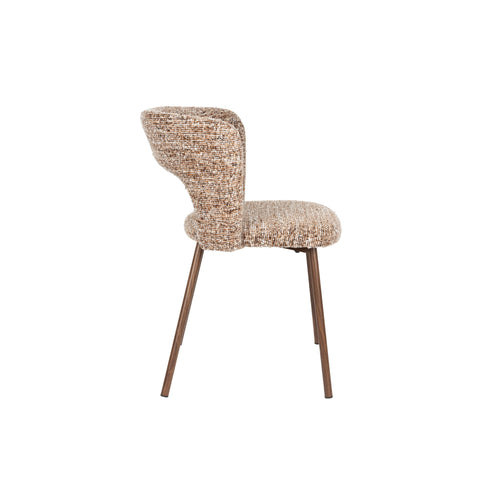 Housecraft Living Chelsea Eetkamerstoelen Bruin - Set van 2