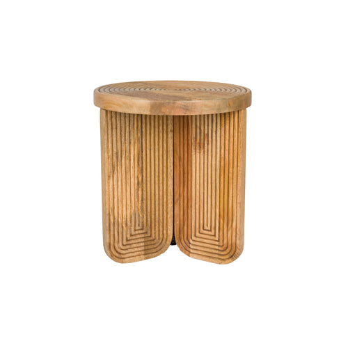 Housecraft living Maeze Bijzettafel Hout Rond 40 cm - Bruin - vtwonen shop