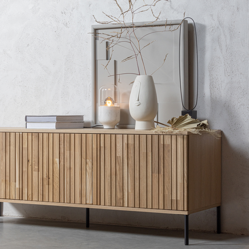 WOOOD tv-meubel New Gravure - Eiken - Naturel - 56x150x44 - vtwonen shop