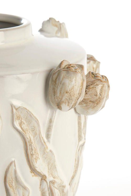 Light & Living vaas JUANA - Ø36x36cm - wit - vtwonen shop