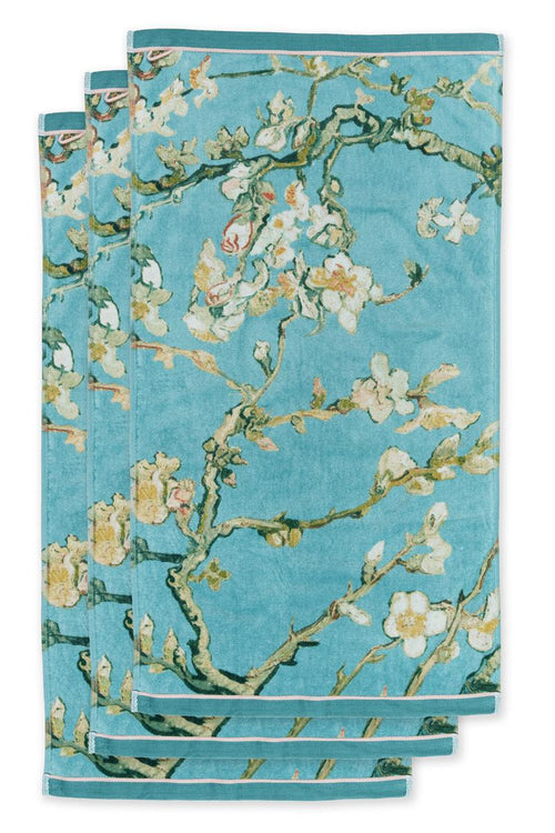 Beddinghouse x Van Gogh Museum Handdoek - 55 x 100 cm - set van 3 - Blauw - vtwonen shop