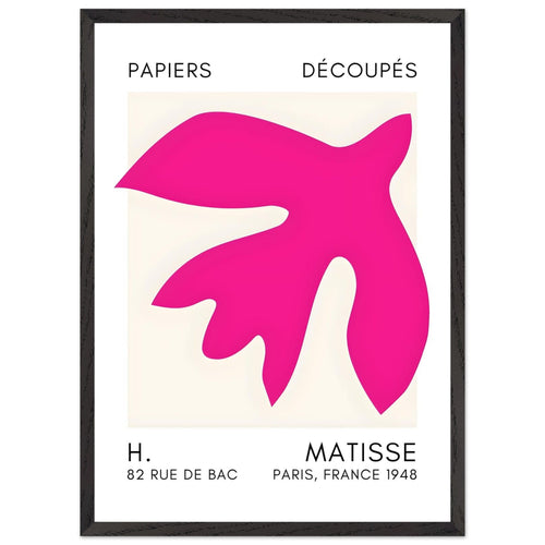 Artfulprints Poster met Lijst Matisse – Floating forms pink   - 50x70 cm - Roze