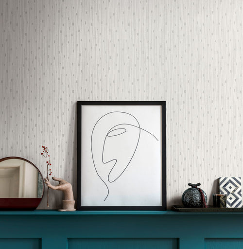 A.S. Création behang terrazzo crème, grijs en zilver - 53 cm x 10.05 m - AS-388221