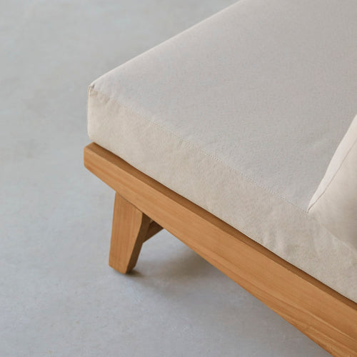Tikamoon 2-zitsbankje van massief teakhout - Wit - vtwonen shop