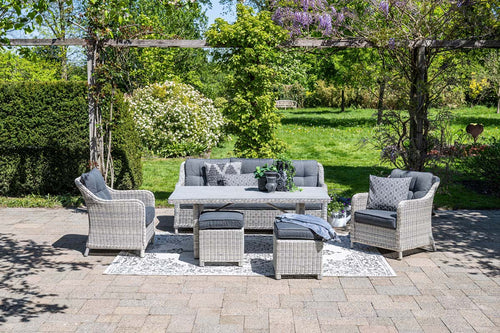 Garden Impressions Milwaukee lounge fauteuil -cloudy grey-reflex black - vtwonen shop