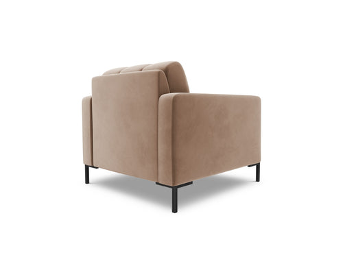 Cosmopolitan Design Fauteuil Bali flueel, beige - 96x87x75cm