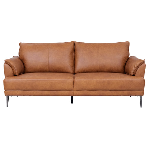 Furnhouse 3-zitsbank Soul - Cognacbruin - Leer - 90x195x88