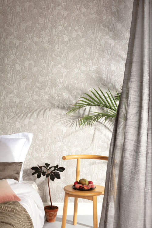 Masureel behang natuurmotief grijs - 53 cm x 10.05 m - 630577 - vtwonen shop