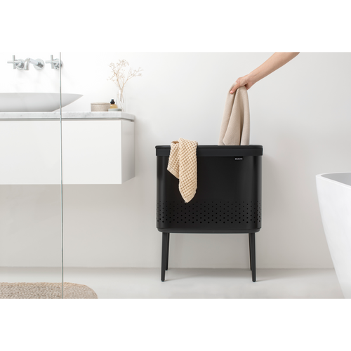 Brabantia Bo Wasbox, 60 liter, kunststof deksel - Matt Black