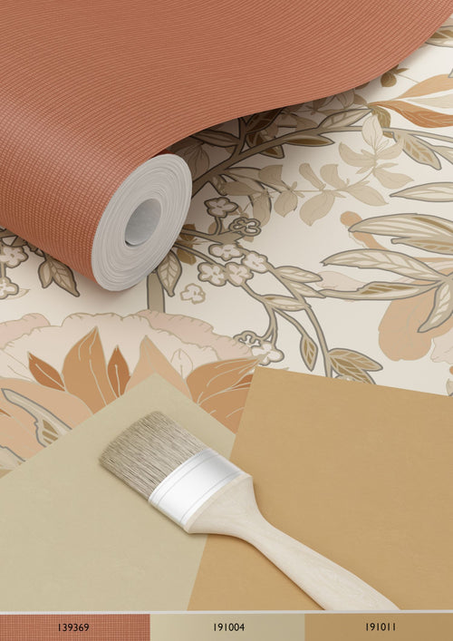 ESTAhome behang vintage bloemen in art nouveau stijl beige 53 cm x 10.05 m 139459