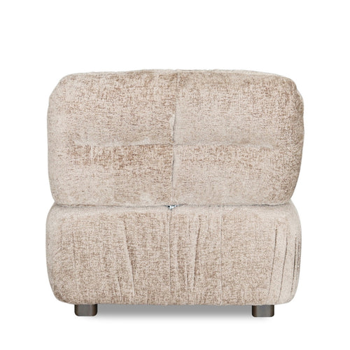DÉJA Living Fauteuil Vita - Taupe Stof - 91x113x85cm