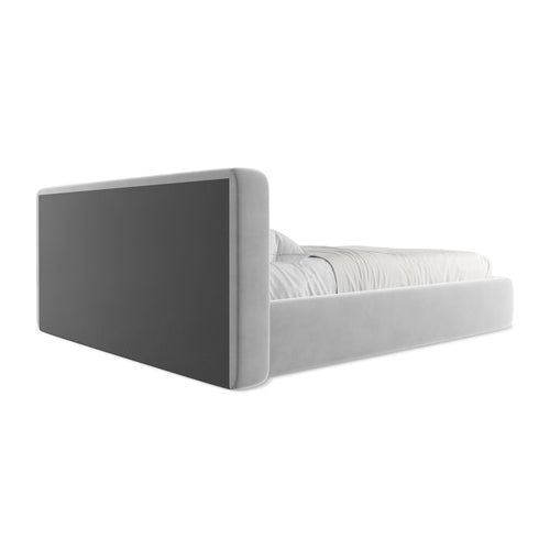 LaMiaSofa Bed met opbergruimte Firenze - velours - grijs - 200x225x82