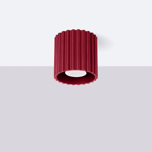 Sollux Lighting Plafondlamp AURA 1 bordeaux GU10 - 10x10x10cm