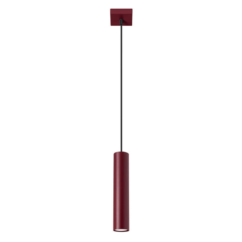 Sollux Lighting Hanglamp LAGOS 1 bordeaux - 8x8x100cm