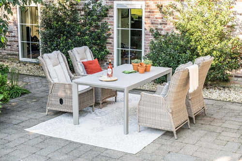 Latina uitschuifbare tafel - 180/230x100 cm - taupe - vtwonen shop