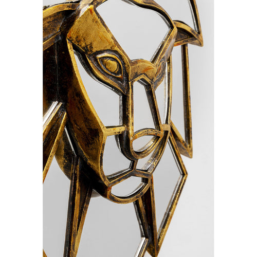 Kare Design Wanddecoratie spiegel leeuw - vtwonen shop