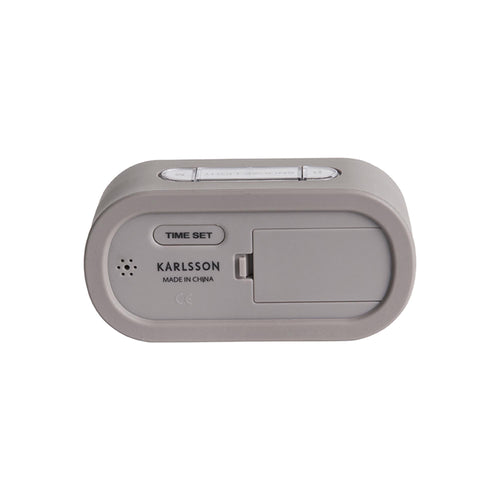 Karlsson wekker Gummy - grijs - 5x14x7cm - vtwonen shop