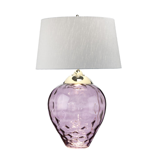 Samara Grote tafellamp pruim getint glas