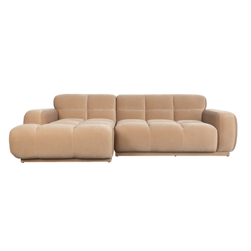 Zuiver Hazel 4-Zitsbank Links Beige