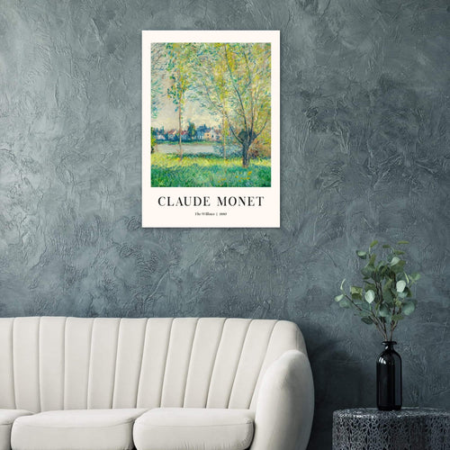 Artfulprints  Claude Monet - The willows   poster 50x70 cm - vtwonen shop