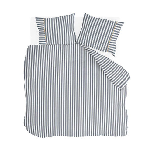 Walra - Dekbedovertrek Refined Lines - 200x220 cm - Blauw