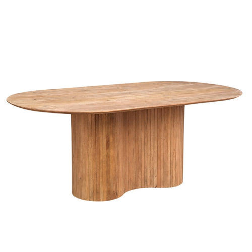 Giga Meubel Eettafel Ava - Naturel Mangohout - 200x100x77cm